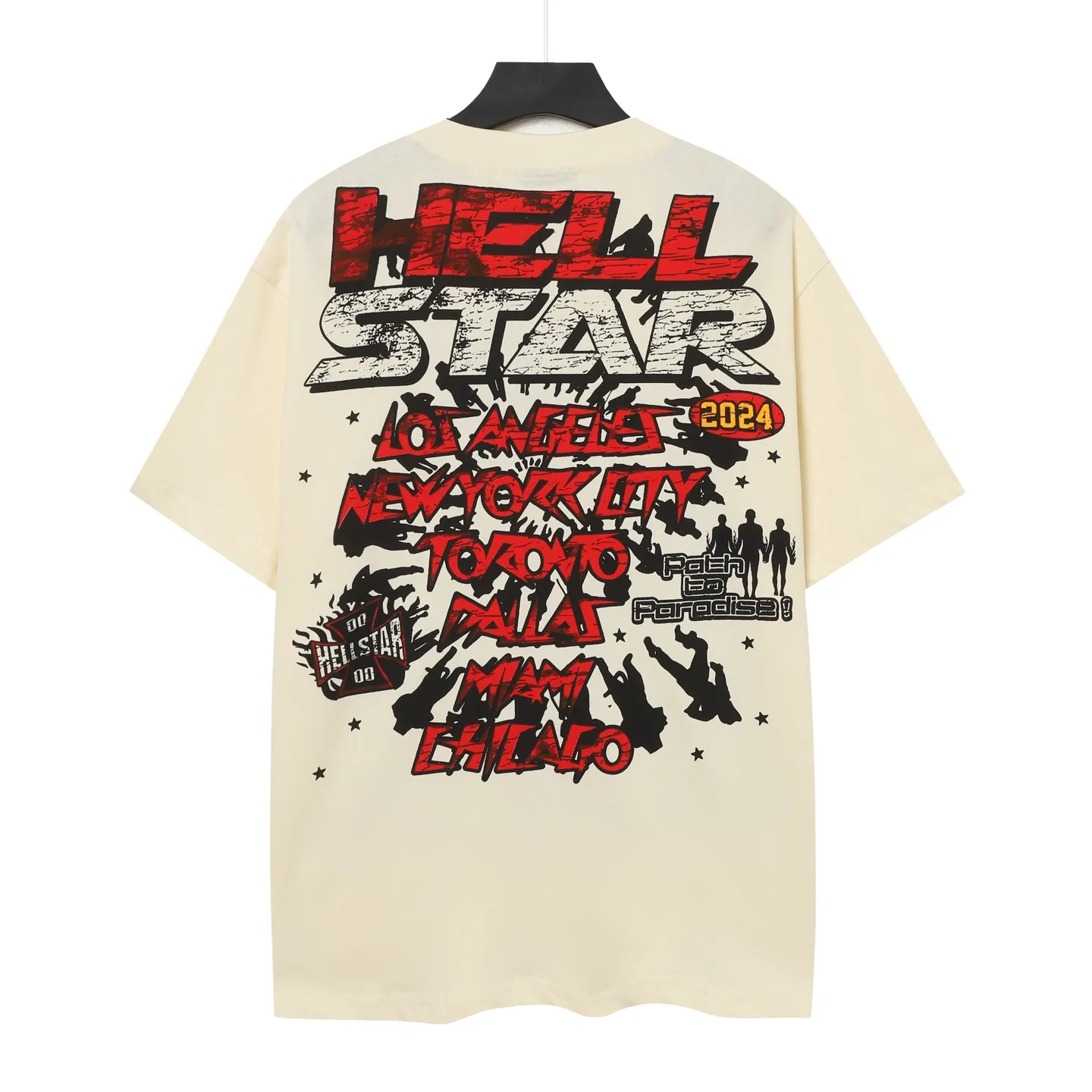 752#White/ I P54 In Stock Hellstar 、 T （fabric):32 240 Sizes（size）：S-M- L- X L （colour）：White： 👉 👉 👉